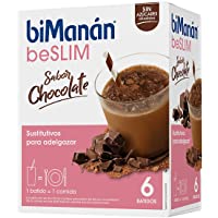 Los mejores  - BiManán beSLIM - Batido Sustitutivo Sabor Chocolate- para ayudarte a controlar tu peso - 6 Unidades- 300g